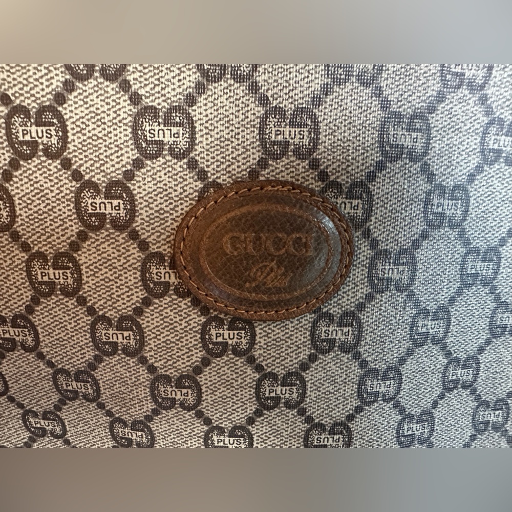Gucci Rare Vintage GG Monogram Plus Pattern Pouch/Clutch - Picture 2 of 7